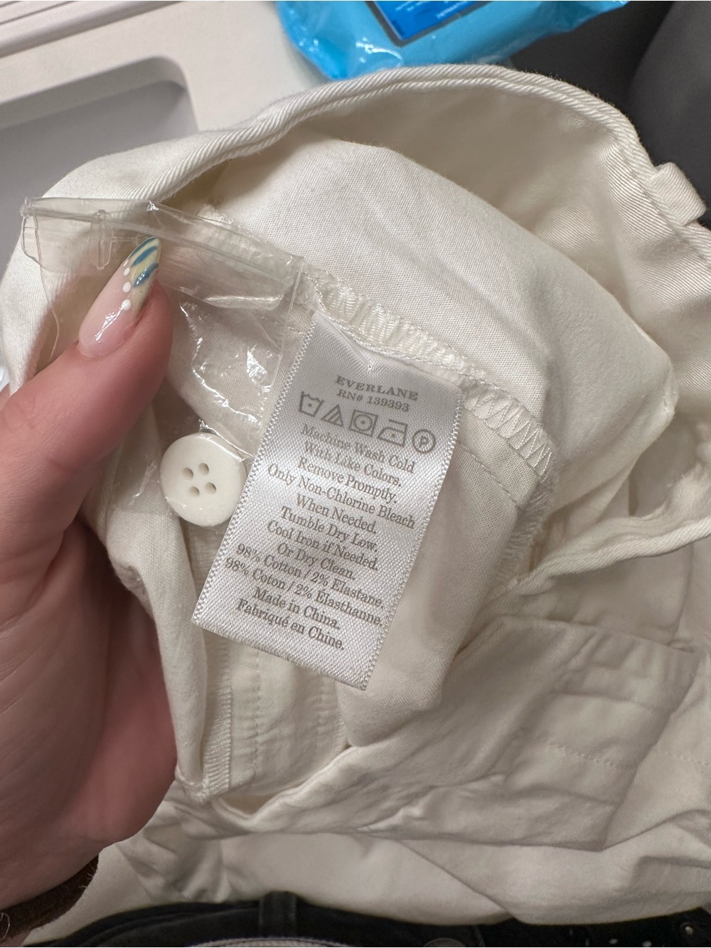 Everlane Pleated Taper Pant Ivory White High Rise Ankle Trousers Size 10 - Picture 6 of 6